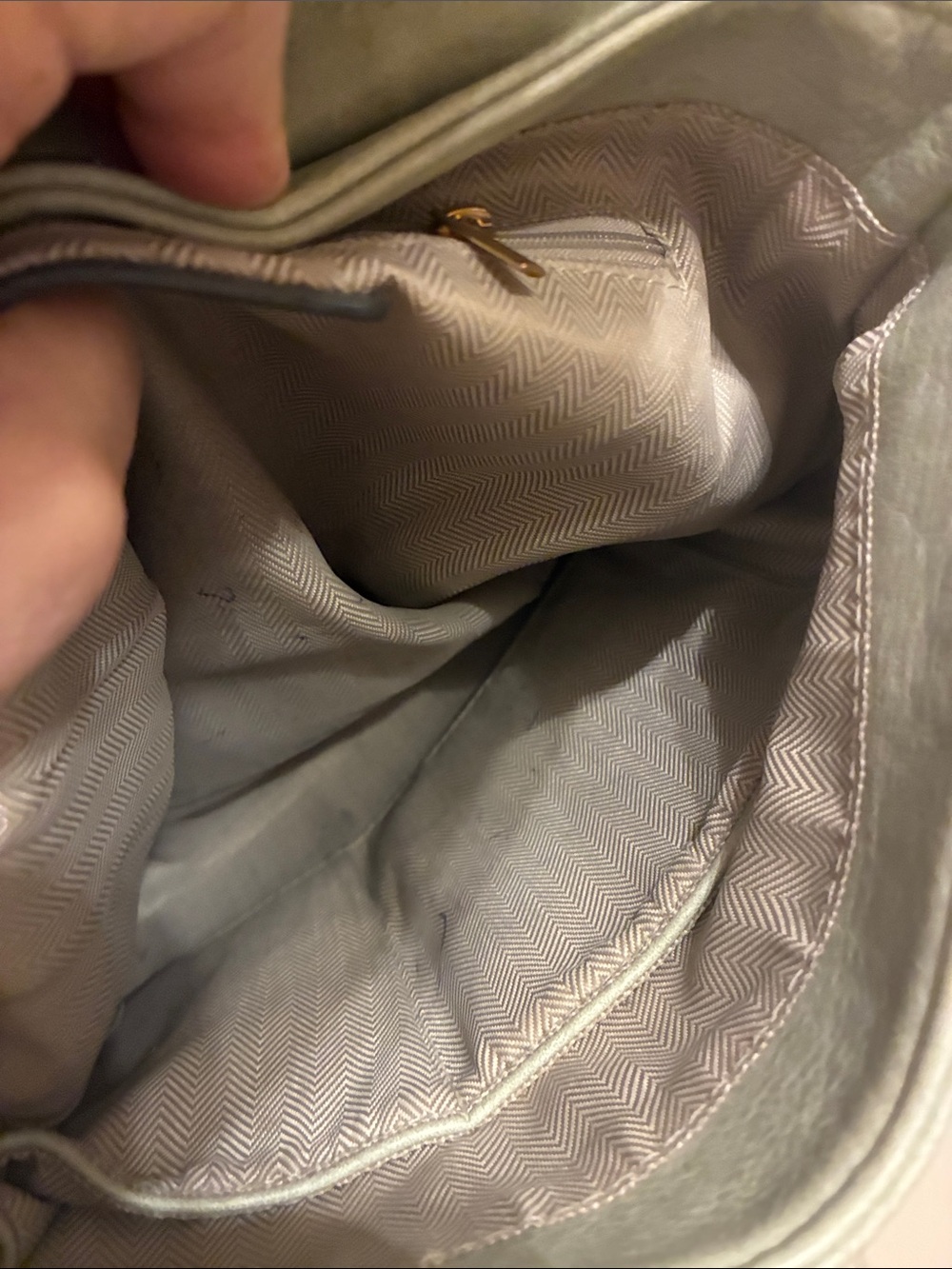 Sage Green Braided-Trim Shoulder Bag - Picture 3 of 6